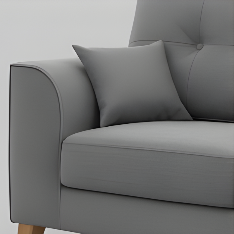 Penny 2-Seater Sofa (Grey Fabric)