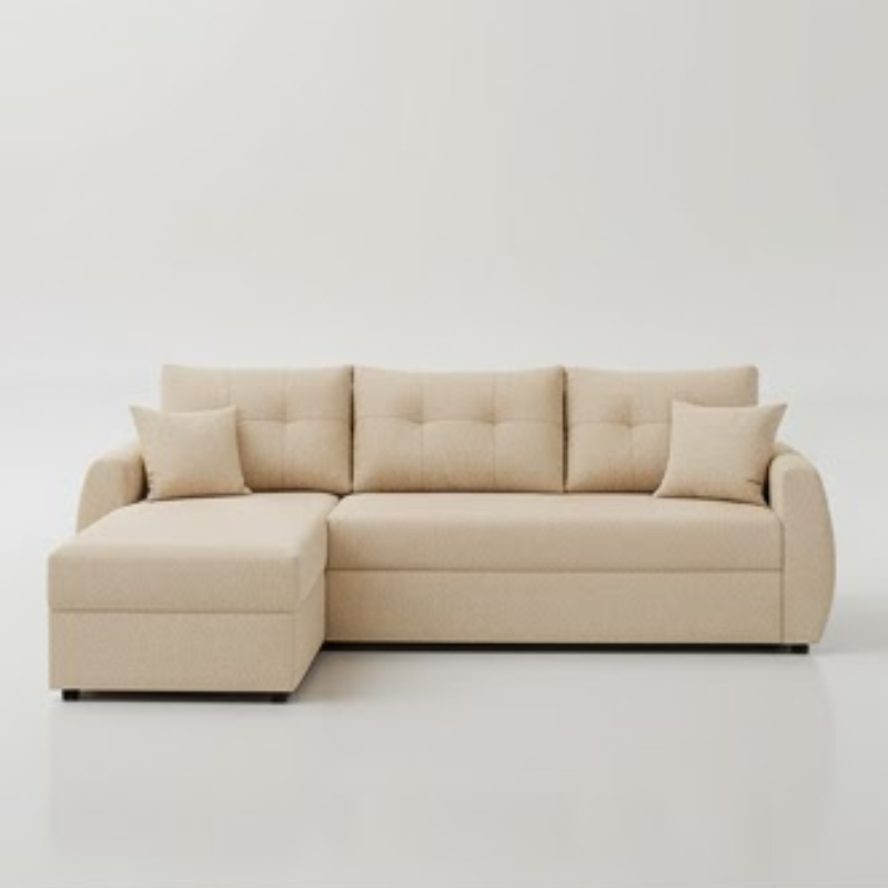 Imperial L-Shape sofa in Creamy Cashmere