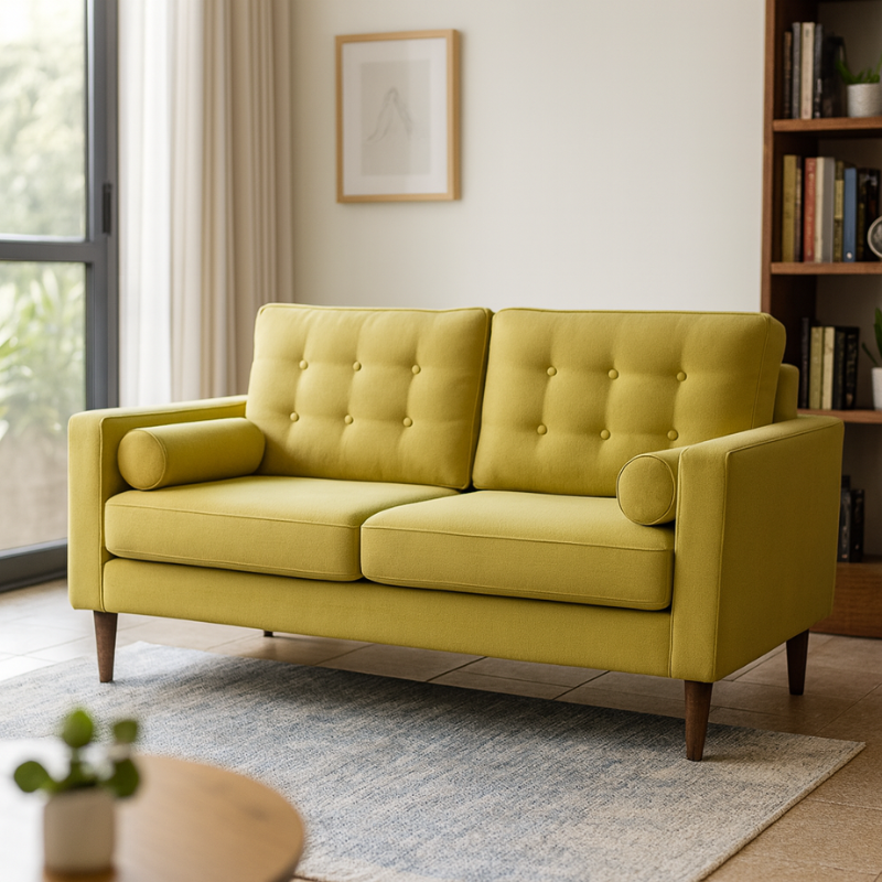 Arthur 2-Seater Sofa (Olive Green)