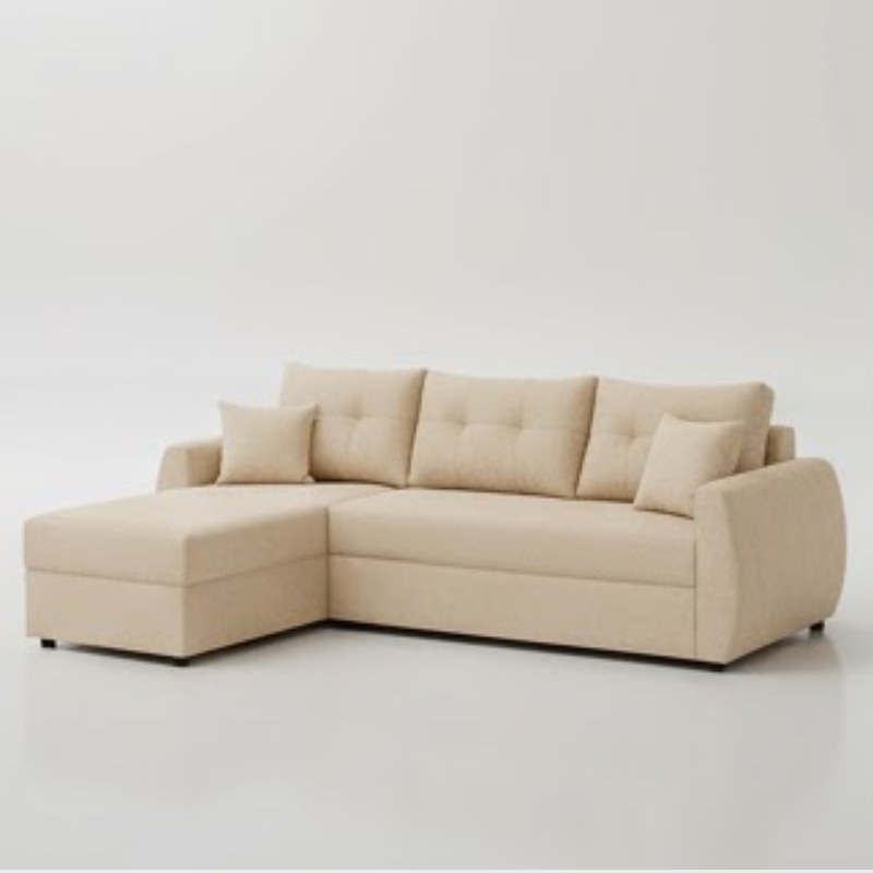 Imperial L-Shape sofa in Creamy Cashmere
