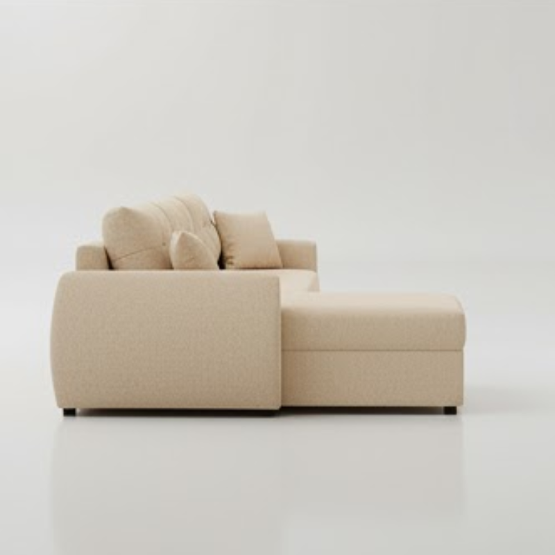 Imperial L-Shape sofa in Creamy Cashmere