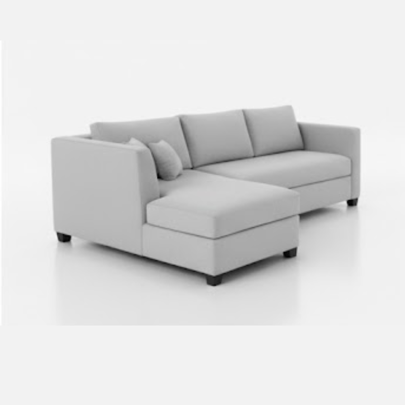 Batter L-Shape sofa Sofa in Grey