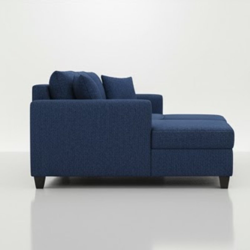 Brazil L-Shape Sofa in Cool Cobalt Colour