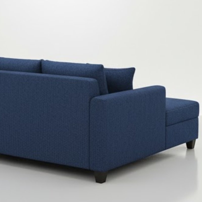 Brazil L-Shape Sofa in Cool Cobalt Colour