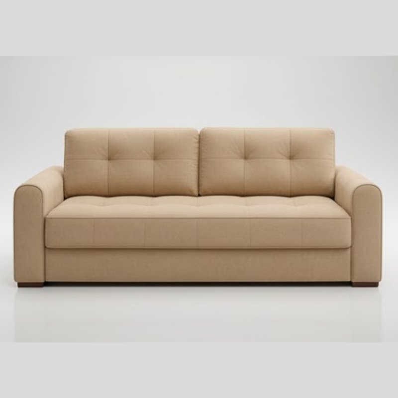 Caroline Convertible Sofa Cum Bed in Cream Colour