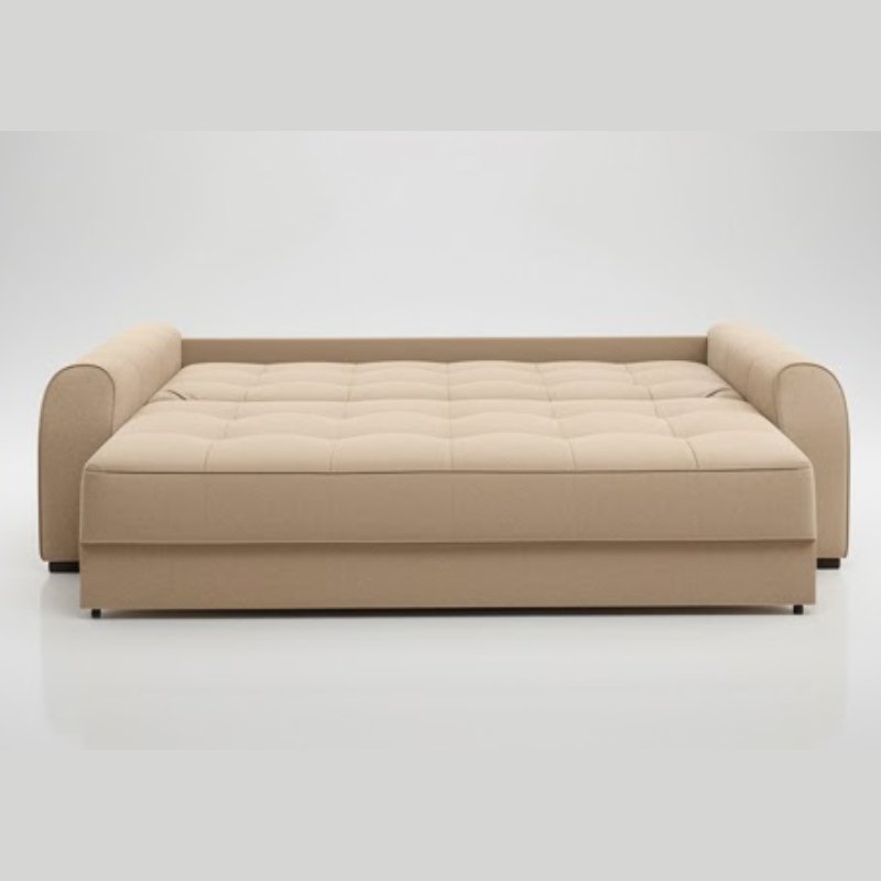 Caroline Convertible Sofa Cum Bed in Cream Colour