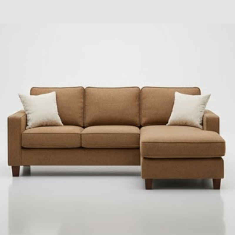 Lentor Fabric LHS Sectional Sofa in Cosmic Beige