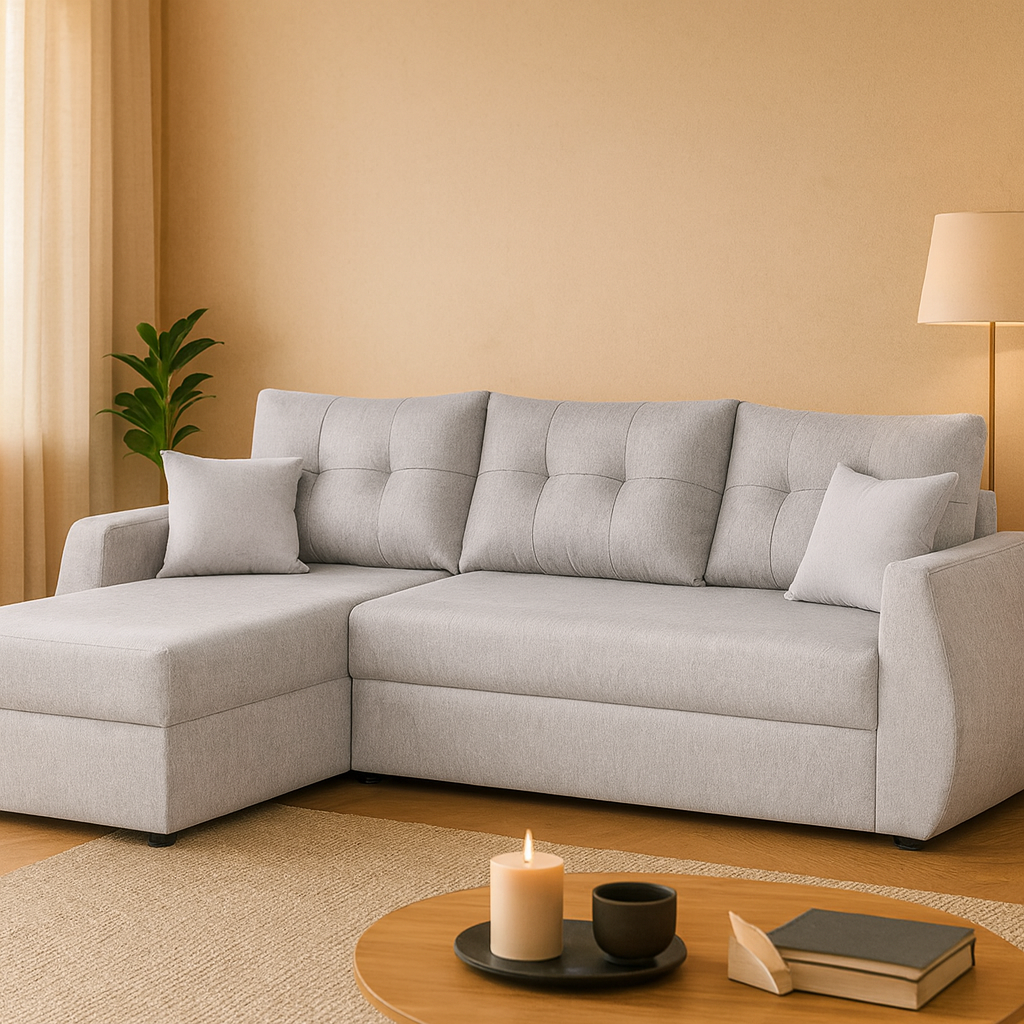 Kitakami L-Shape sofa in Royal Grey