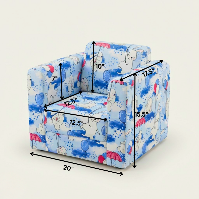 Premium Kids Arm Chair (Ages 2–6) – Soft, Safe & Comfortable Seating