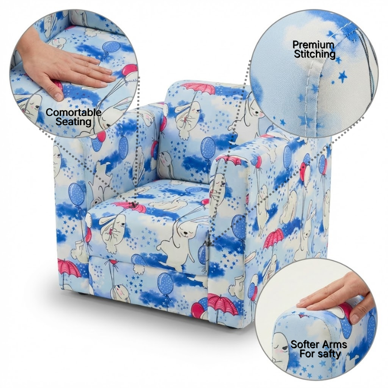 Premium Kids Arm Chair (Ages 2–6) – Soft, Safe & Comfortable Seating